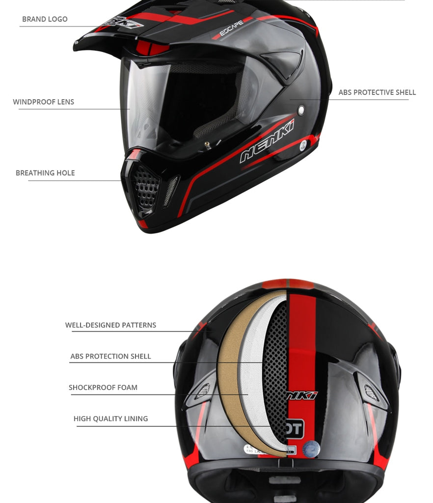 Nenki dual sport sales helmet