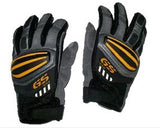 Motorrad Rally Black Red Leather Gloves